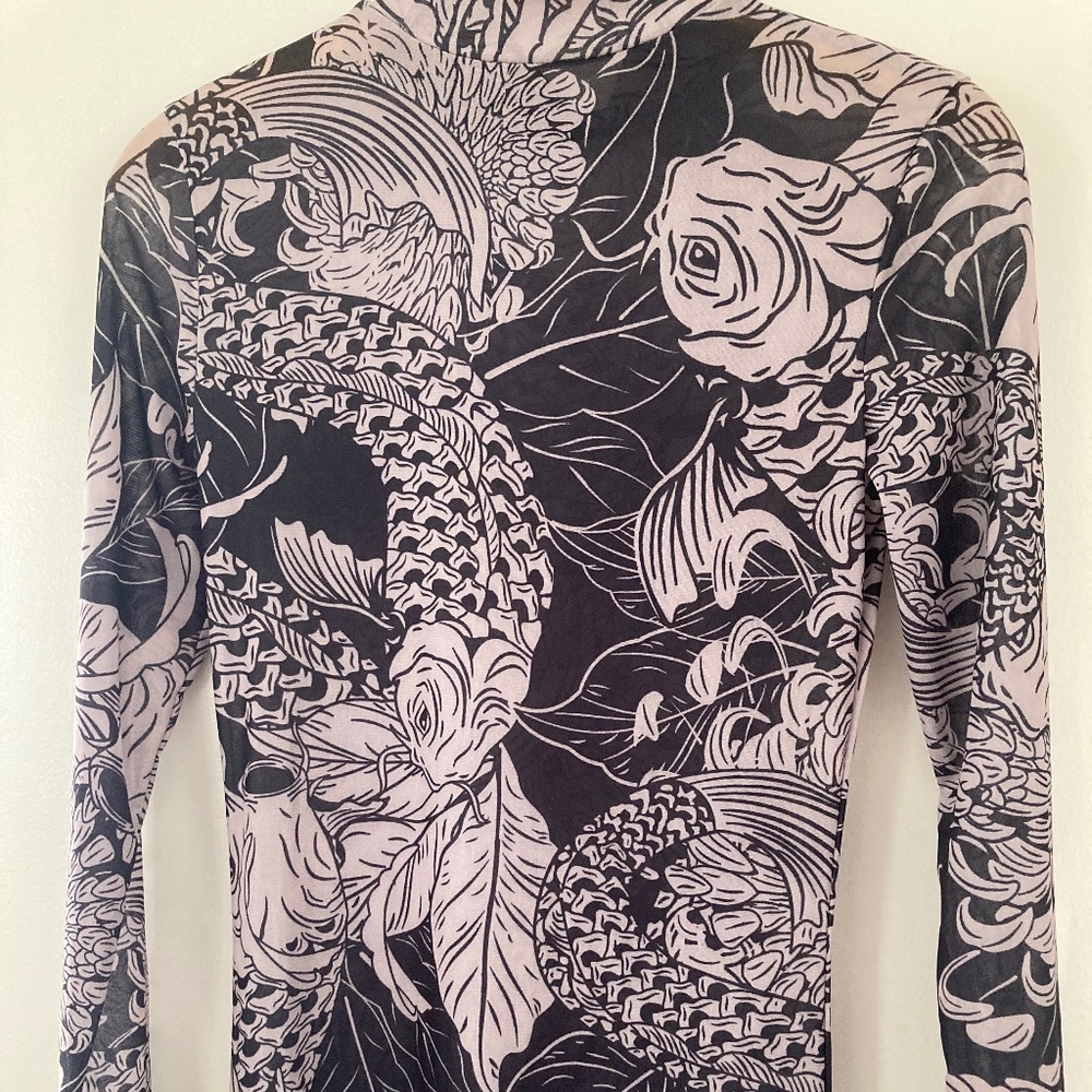 SWIM COVER Up Full length KOI Themed